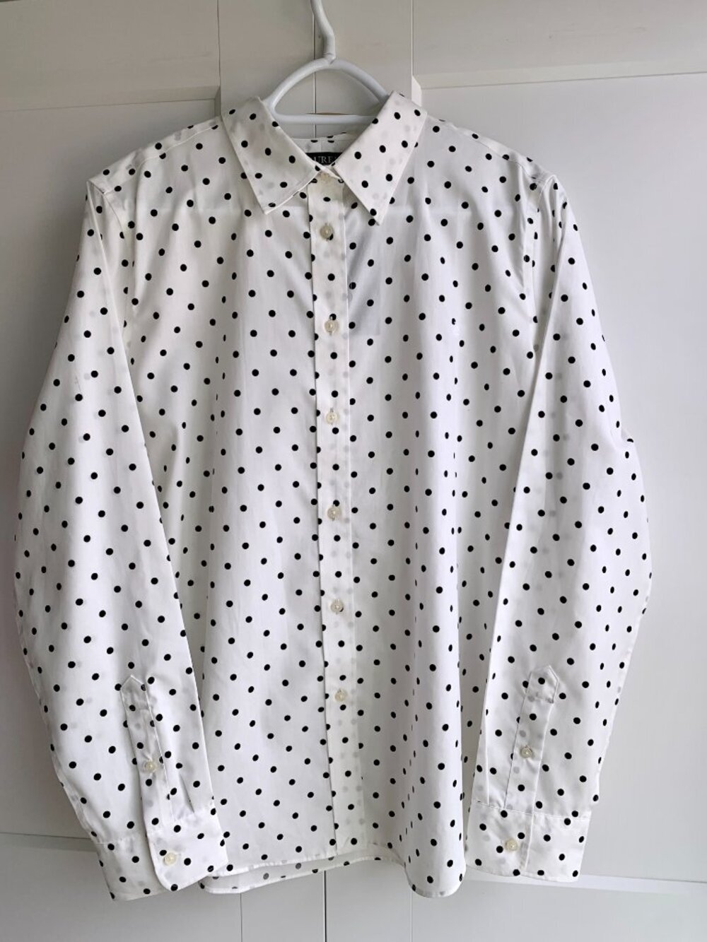 Lauren Ralph Lauren Non Iron Spot long sleeve botton down womens white shirt XL